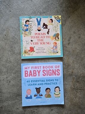2 For $15 Baby Bundle Vintage Poems Very Young And  My First Book of Baby Signs